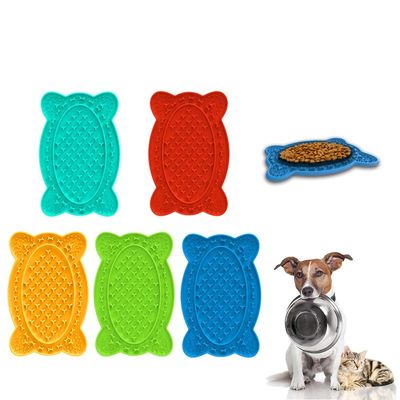 Pâtes de silicone de qualité alimentaire pour animaux de compagnie, pattes de chat, alimentation lente pour chiens avec ventouses