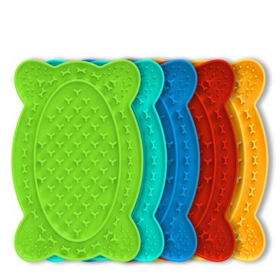 Pâtes de silicone de qualité alimentaire pour animaux de compagnie, pattes de chat, alimentation lente pour chiens avec ventouses
