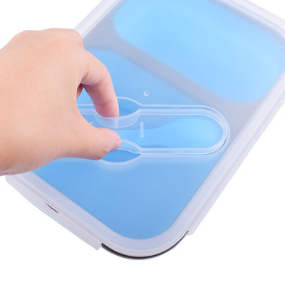 Contenant de stockage de nourriture imperméable 2 compartiments Bento empilable pour les enfants écologiques