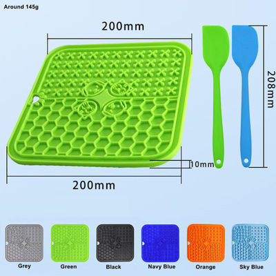 Le tapis de silicone préféré des chiens de 20*20 cm avec tasse d'aspiration et conception durable