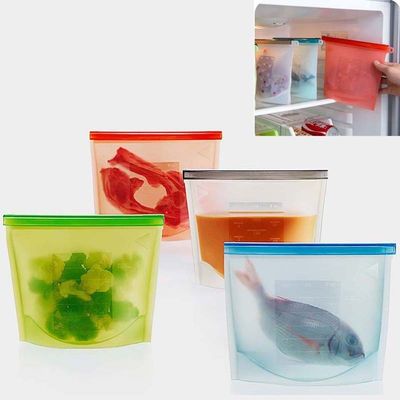 Sac de stockage à usage réutilisable en silicone de qualité alimentaire