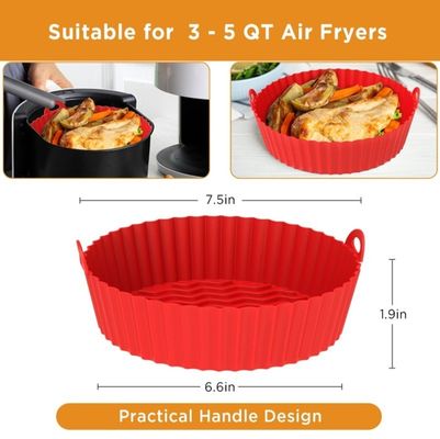 1.96cm*17cm*6.5cm Silicone Air Fryer Liner pour les besoins de cuisson durables et réutilisables