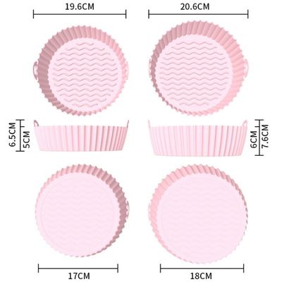 1.96cm*17cm*6.5cm Silicone Air Fryer Liner pour les besoins de cuisson durables et réutilisables