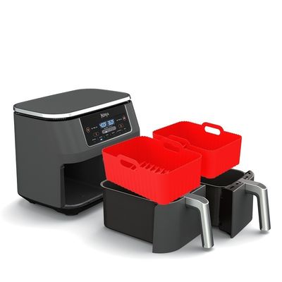 2pcs Food Safe Non Stick Air Fryer Pâtisserie en silicone accessoires de remplacement plateau de cuisson