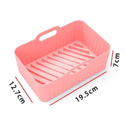 2pcs Food Safe Non Stick Air Fryer Pâtisserie en silicone accessoires de remplacement plateau de cuisson