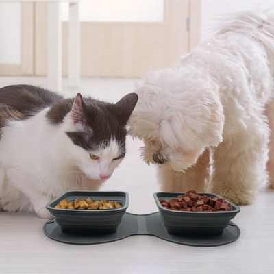 Des bols pour chiens en silicone pour animaux de compagnie de qualité alimentaire pour les voyages et le camping