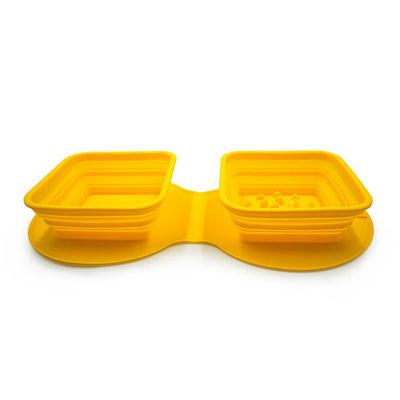 Des bols pour chiens en silicone pour animaux de compagnie de qualité alimentaire pour les voyages et le camping
